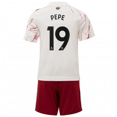 Billiga Fotbollströjor Arsenal PEPE 19 Barn Borta tröja 2020/21 Kortärmad